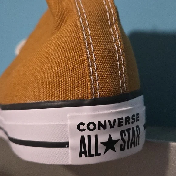 Converse Chuck Taylor All Star Hi Canvas Sneaker 'Wheat/White' A09971C Mustard - Picture 14 of 14